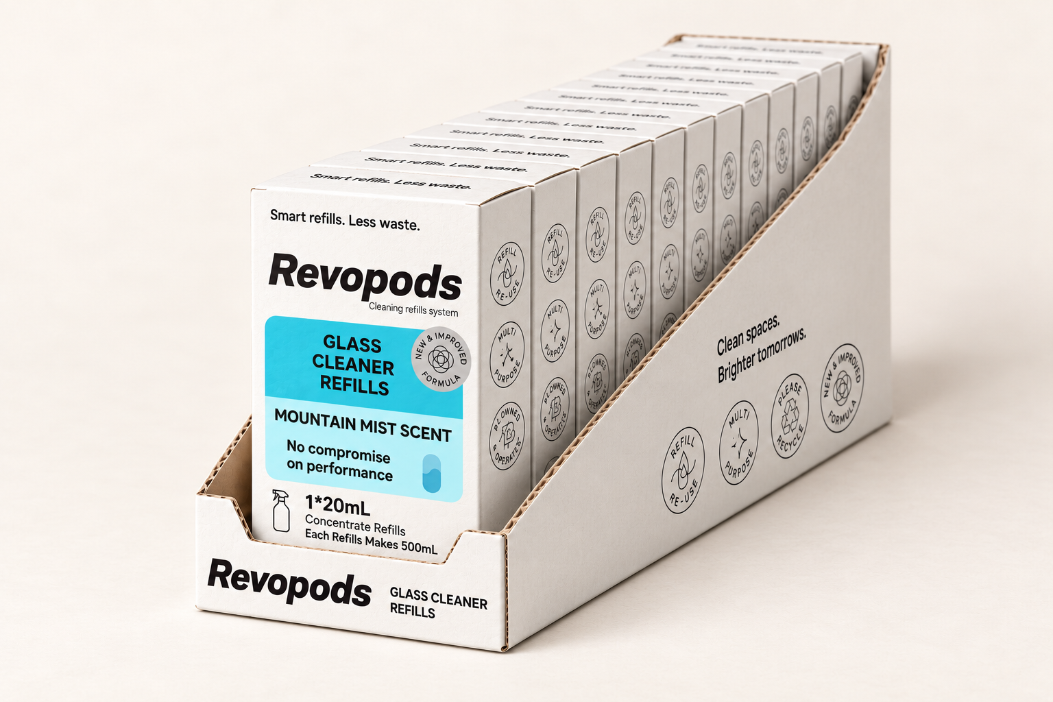 Glass Cleaner Refills capsules with Srt pack